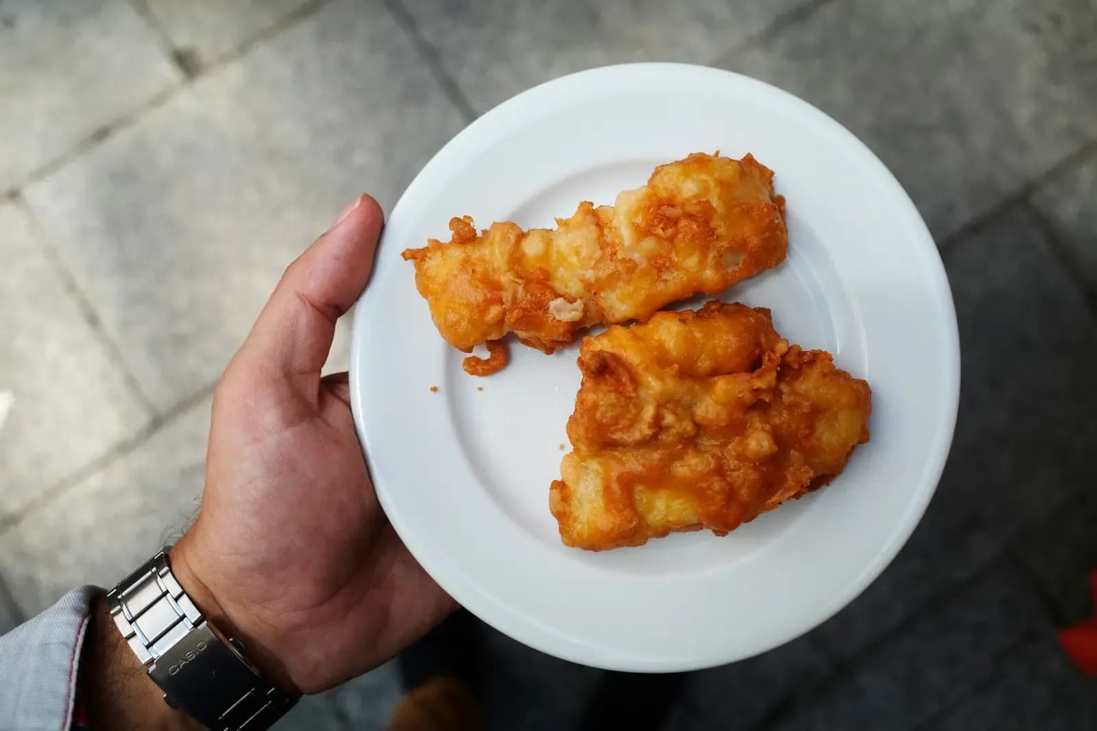 Filé de merluza frito